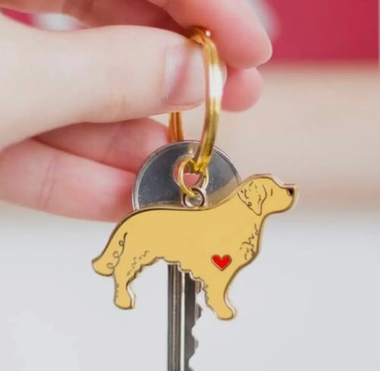 Schlüsselanhänger Hund Metall