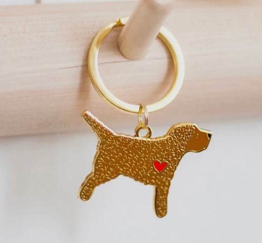 Schlüsselanhänger Hund Metall