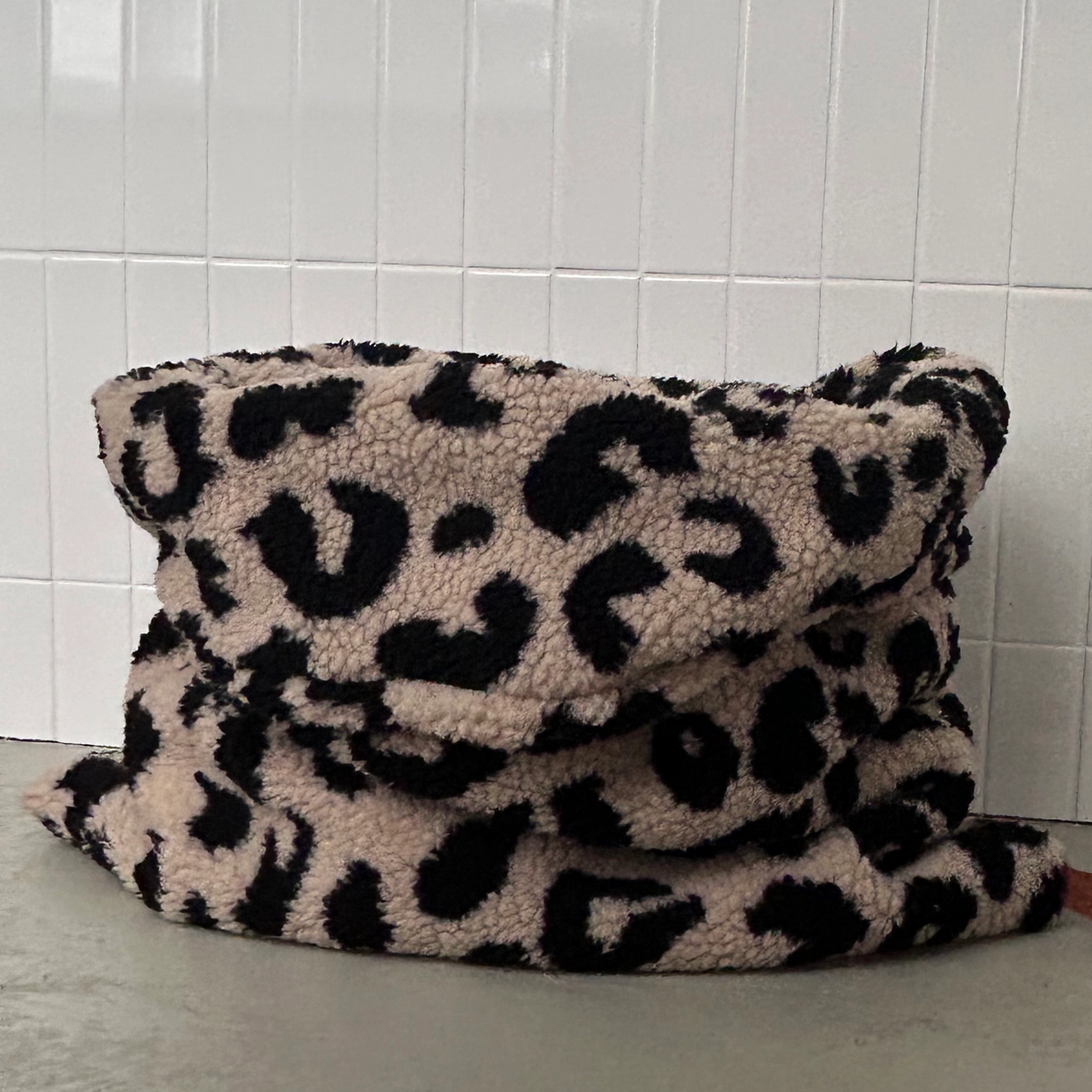 Kuschelschlafsack Teddy LEO Beige / Schwarz