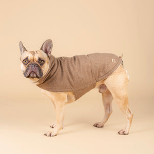 Hundemantel Brooklyn Fr. Bulldogge Flanell Hazel
