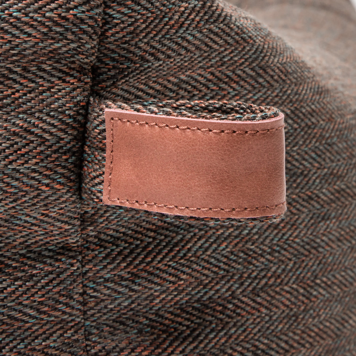 Hundebett Sleepy Deluxe Herringbone Brown