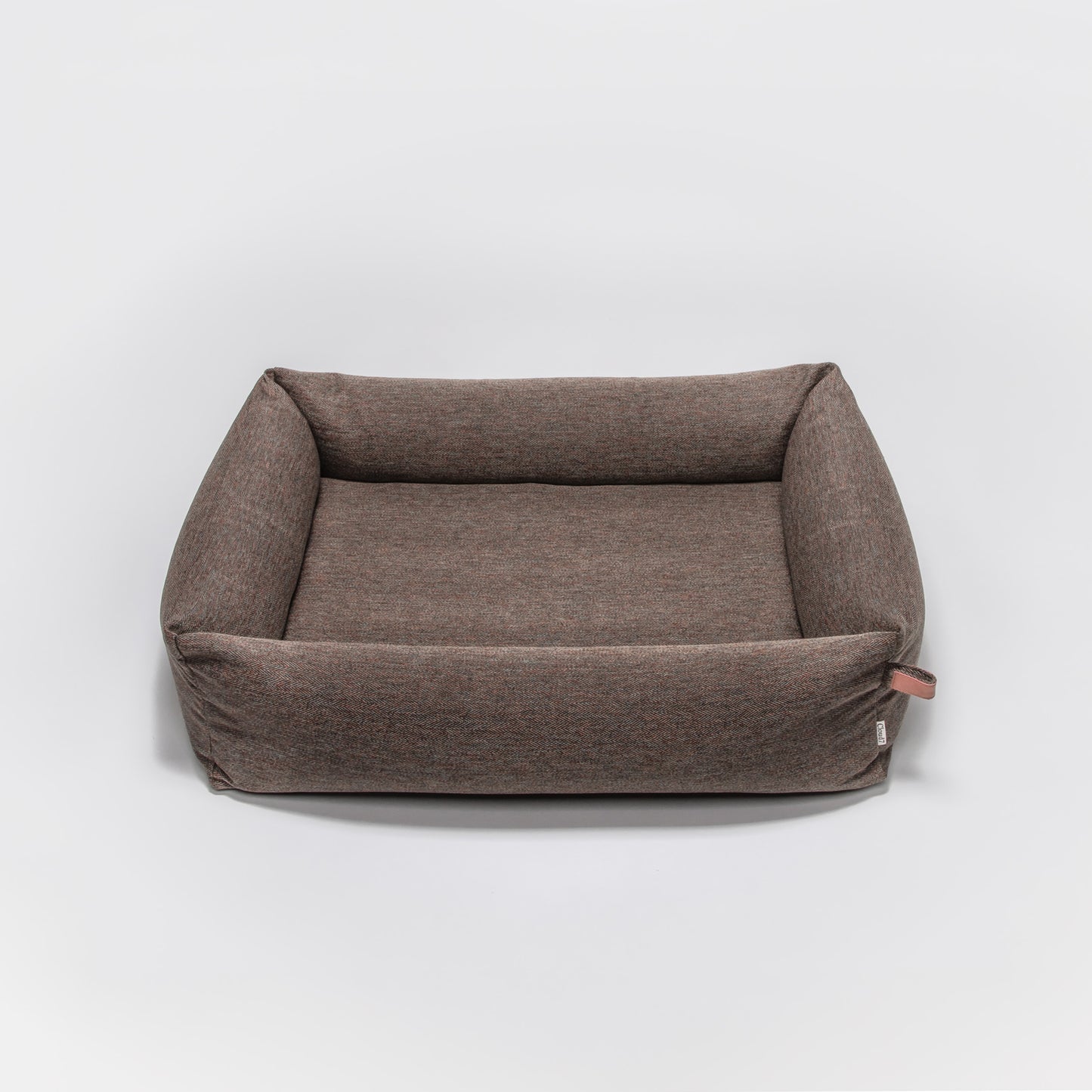 Hundebett Sleepy Deluxe Herringbone Brown