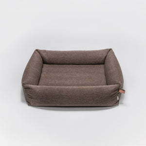 Hundebett Sleepy Deluxe Herringbone Brown