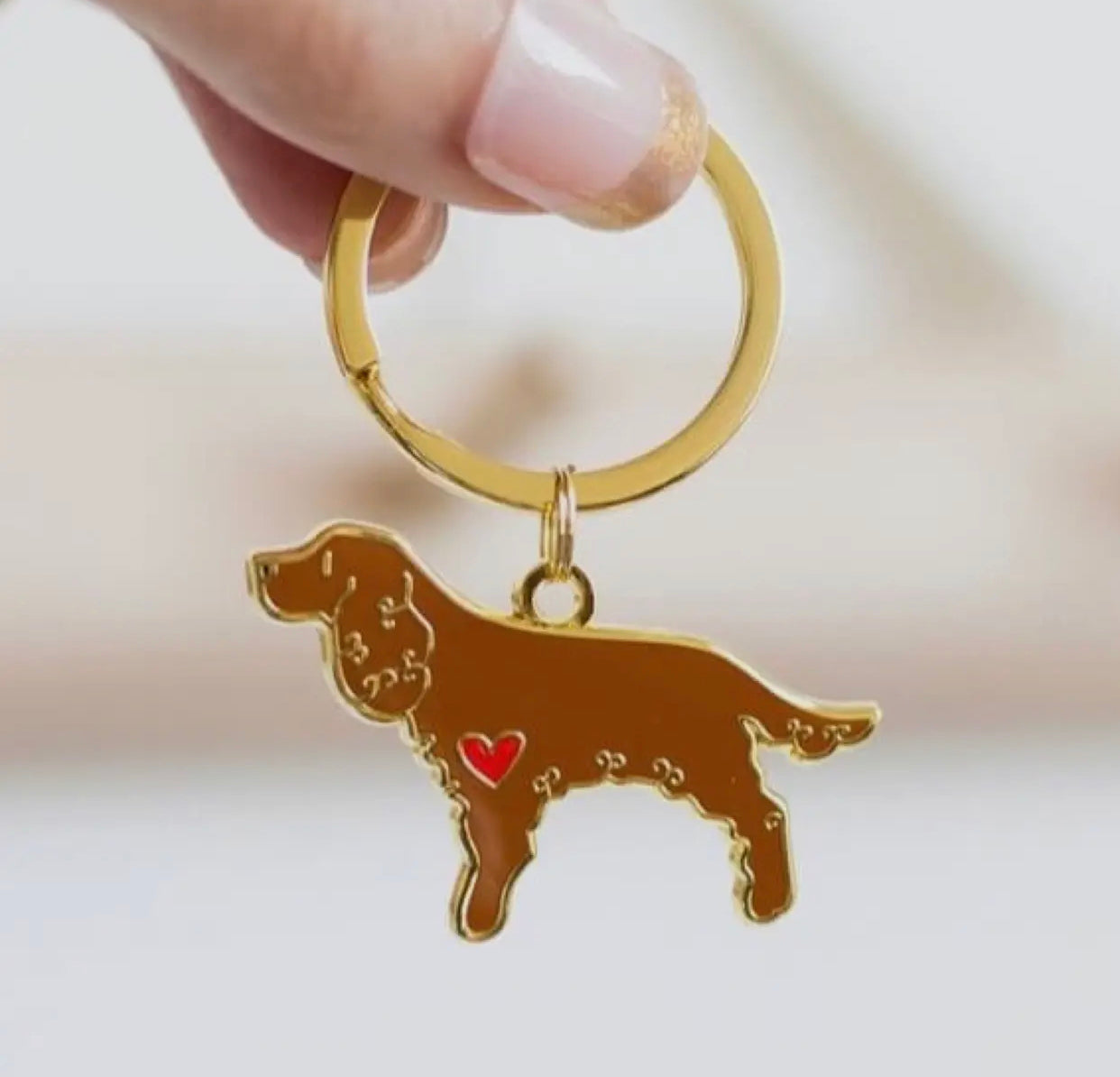 Schlüsselanhänger Hund Metall