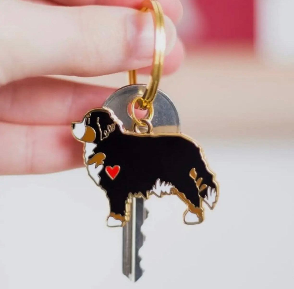 Schlüsselanhänger Hund Metall