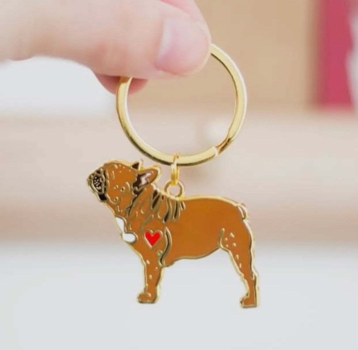 Schlüsselanhänger Hund Metall