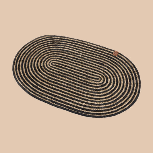 Napfunterlage Jute Natural/Black