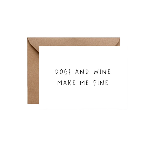 DOGS AND WINE GRUSSKARTE