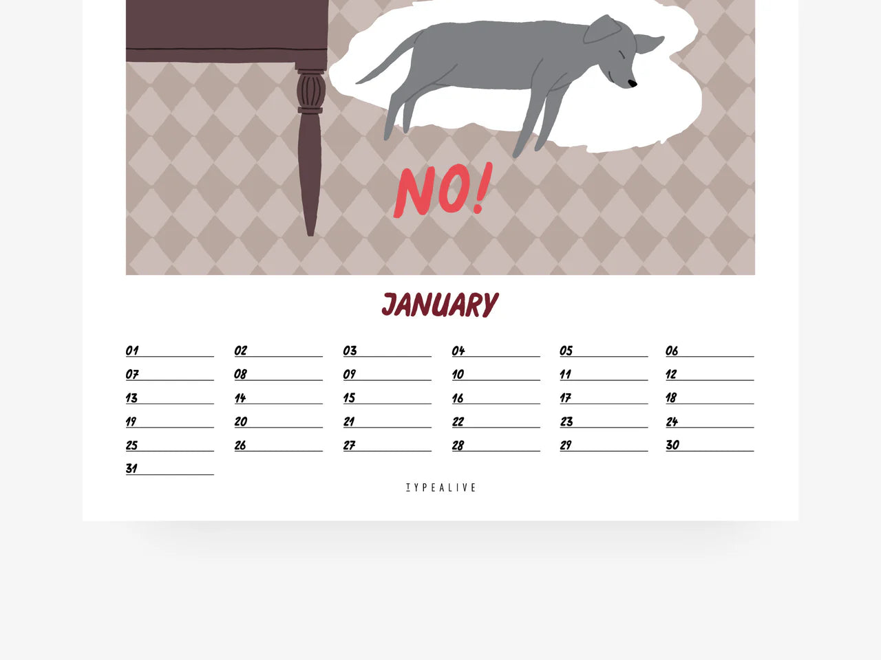 Jahreskalender Petisfaction