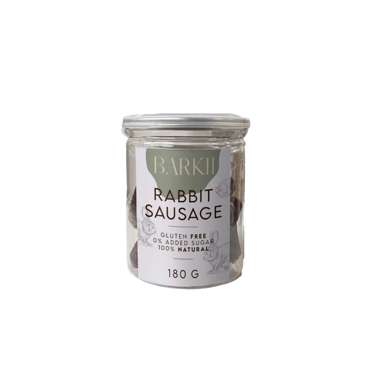 Barkii Weiche Würstchen | Kaninchen | 180g.