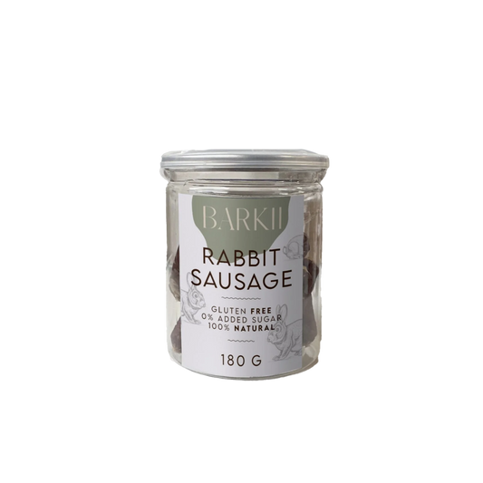 Barkii Weiche Würstchen | Kaninchen | 180g.