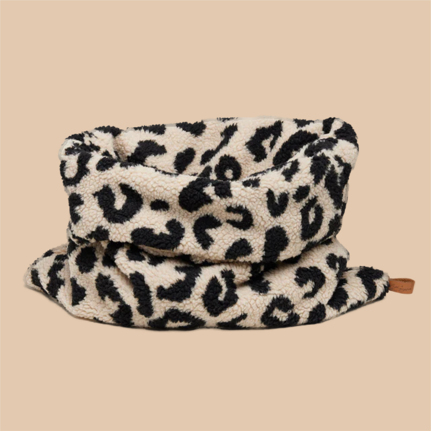 Kuschelschlafsack Teddy LEO Beige / Schwarz