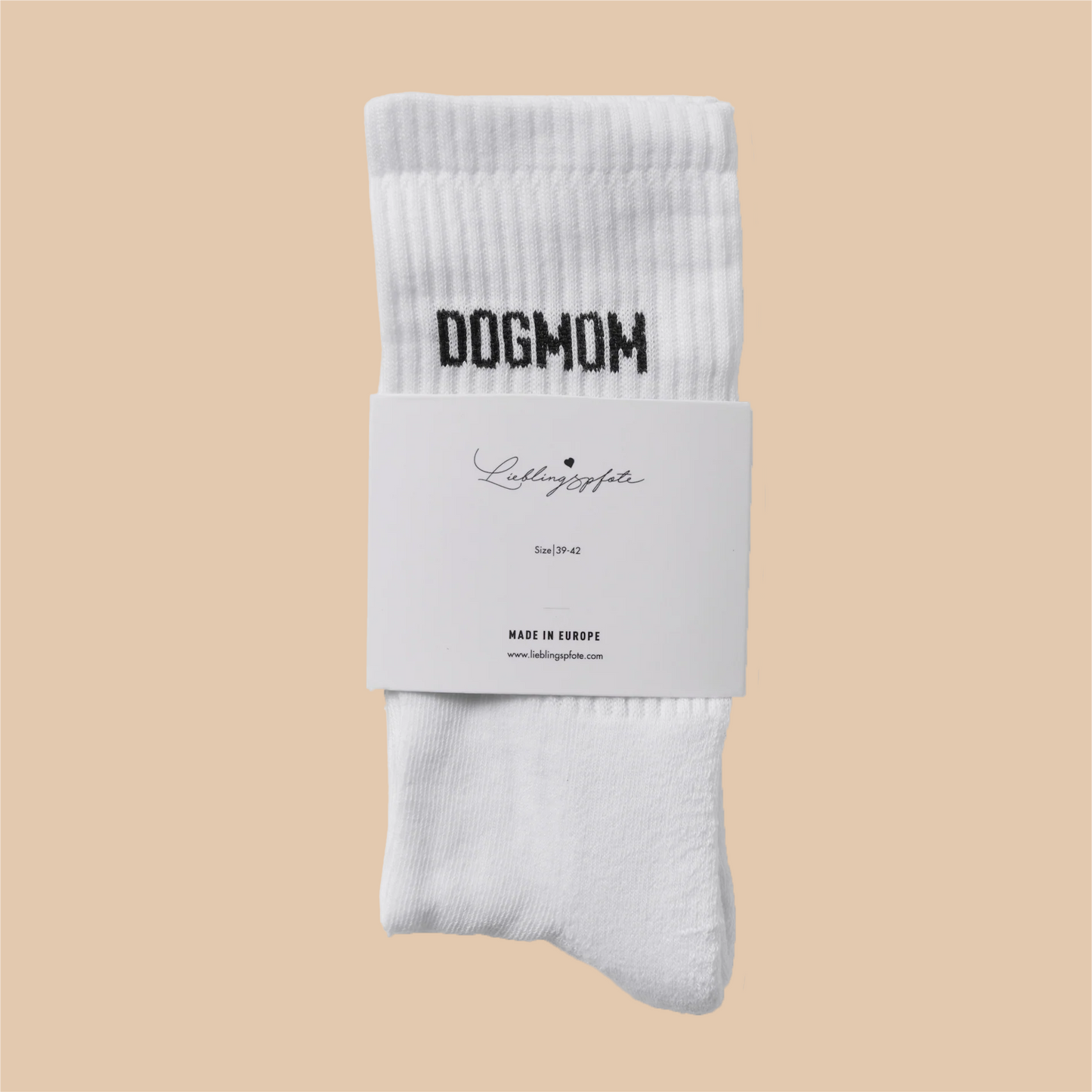 DOGMOM - SOCKEN WEISS